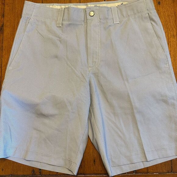 Callaway Men's Light Gray Patterned Shorts - Picture 1 of 3